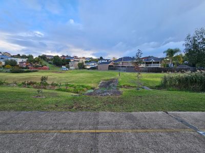 The informal crossing of the open channel at Milleara Road drainage reserve.