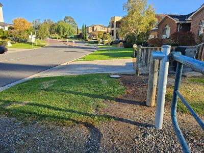 The proposed site of the shared path on Templewood Crescent.